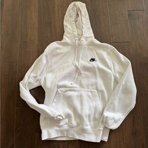 Nike Club fleece men’s  White Pullover hoodie